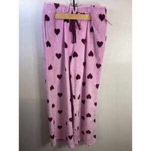 Arizona Womens Pajama‎ Pants Hearts Size L (NWT)